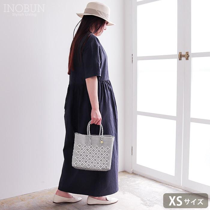 メルカドバッグ メルカド バッグ レトラ XSサイズ 花柄 シルバー