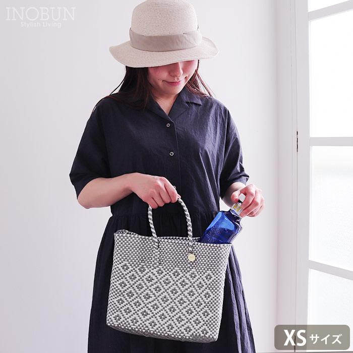 メルカドバッグ メルカド バッグ レトラ XSサイズ 花柄 シルバー