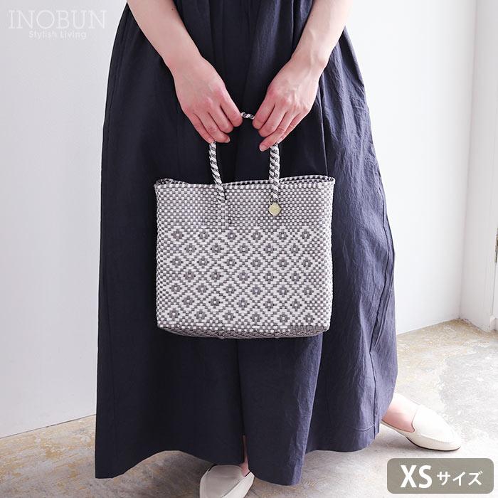 メルカドバッグ メルカド バッグ レトラ XSサイズ 花柄 シルバー