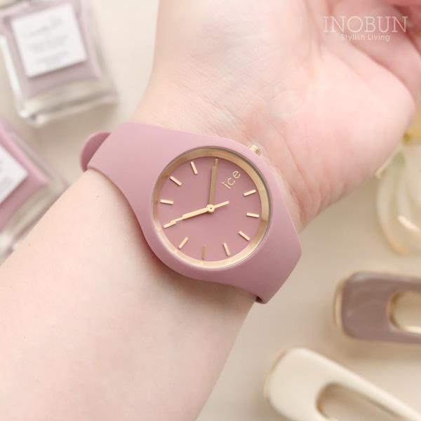 腕時計 ICE Watch アイスウォッチ 腕時計 ICE glam brushed 019524 Fall rose Small ペアウォッチ シリコン ラバーベルト｜inobun