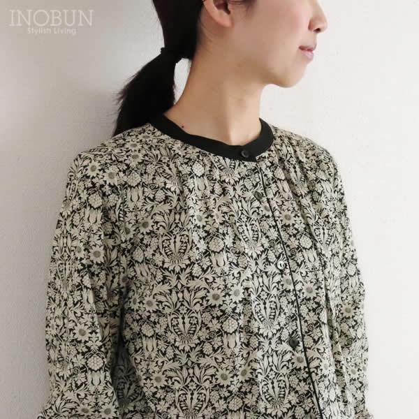 ブラウス イノブン別注 J.Sloane リバティ クレリック衿ブラウス Mortimer/ZE ブラック Mサイズ ジェイスローアン |  | 04