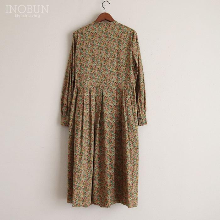 チエコリバティ使用ワンピース6着 バイカラータフタ切替 パフスリーブ シャトルワンピース