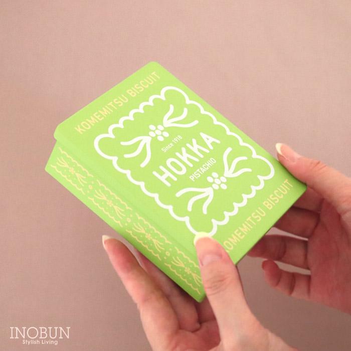 hokka 米蜜ビスケットピスタチオ ギフト缶 4枚入り : INOBUN イノブン
