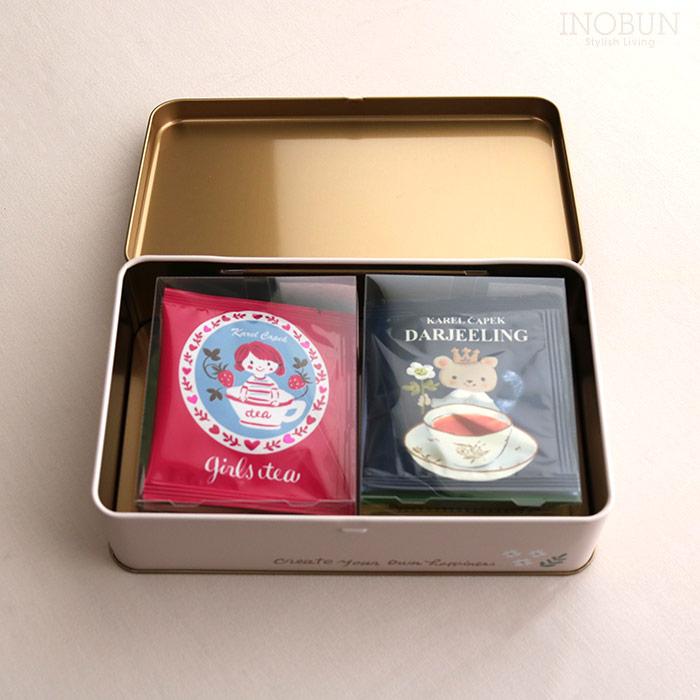 カレルチャペック 10tea lover缶 Thanks ティーバッグ 10個入り 個包装