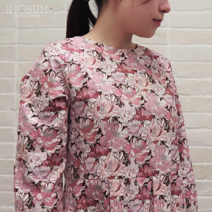 ワンピース Crespi LIBERTY コットンフランネル ワンピース BLACK BURN リバティ クレスピ セール | 