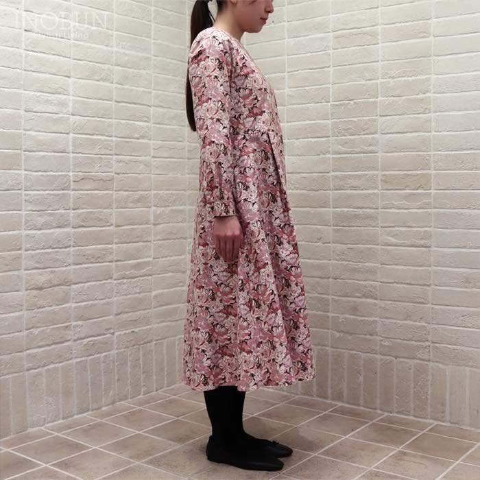 ワンピース Crespi LIBERTY コットンフランネル ワンピース BLACK BURN リバティ クレスピ セール |  | 05