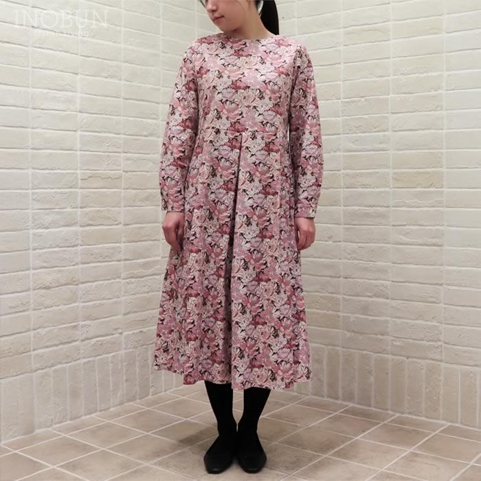 ワンピース Crespi LIBERTY コットンフランネル ワンピース BLACK BURN リバティ クレスピ セール |  | 07