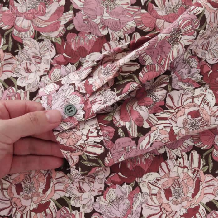 ワンピース Crespi LIBERTY コットンフランネル ワンピース BLACK BURN リバティ クレスピ セール |  | 09