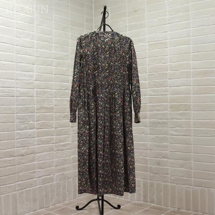 ワンピース イノブン別注 J.Sloane LIBERTY キーネック すっきり見えワンピース Birdsong/AE リバティ ジェイスローアン |  | 03