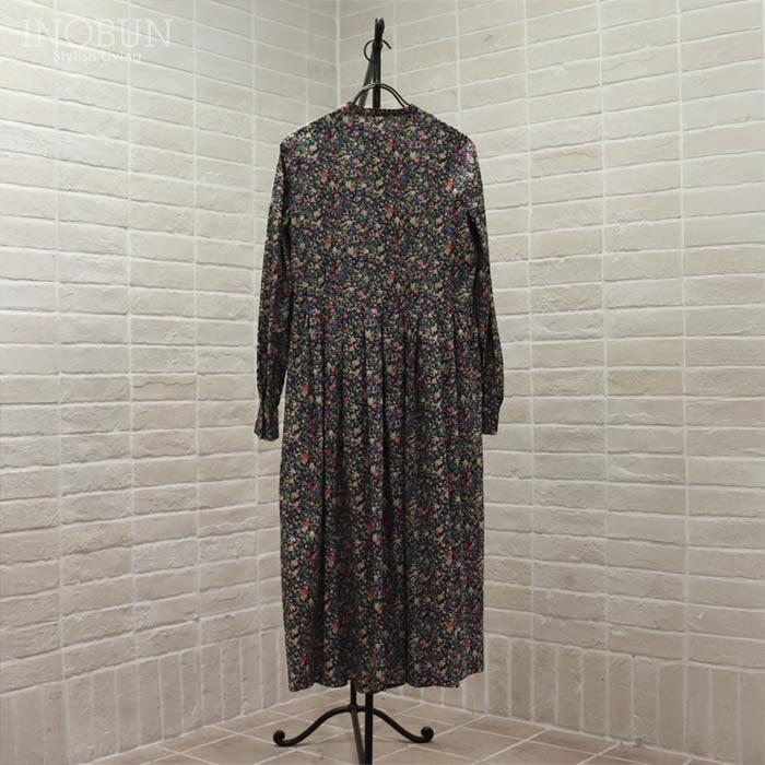 ワンピース イノブン別注 J.Sloane LIBERTY キーネック すっきり見えワンピース Birdsong/AE リバティ ジェイスローアン |  | 04