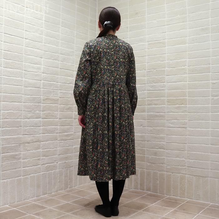 ワンピース イノブン別注 J.Sloane LIBERTY キーネック すっきり見えワンピース Birdsong/AE リバティ ジェイスローアン |  | 06