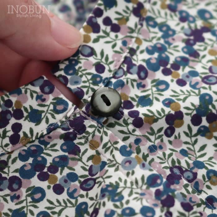 ワンピース イノブン別注 J.Sloane LIBERTY キーネック すっきり見えワンピース Wiltshire Bud/DE  リバティ ジェイスローアン |  | 13