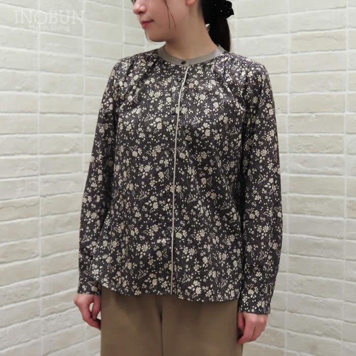 ブラウス イノブン別注 J.Sloane リバティ クレリック衿ブラウス Capel Pepper/ZE グレー Mサイズ LIBERTY ジェイスローアン |  | 11