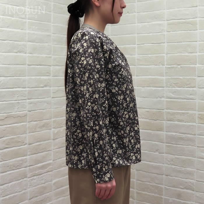 ブラウス イノブン別注 J.Sloane リバティ クレリック衿ブラウス Capel Pepper/ZE グレー Mサイズ LIBERTY ジェイスローアン |  | 12