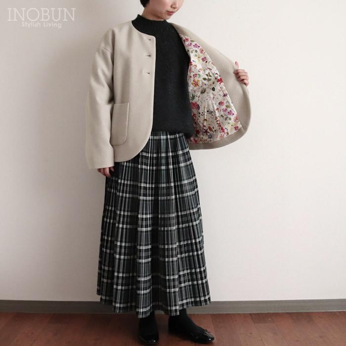 ジャケット Vent d'ouset イノブン別注 裏リバティウールジャケット オフ 38サイズ ヴァンドウェスト ハーフコート セール SALE |  | 01