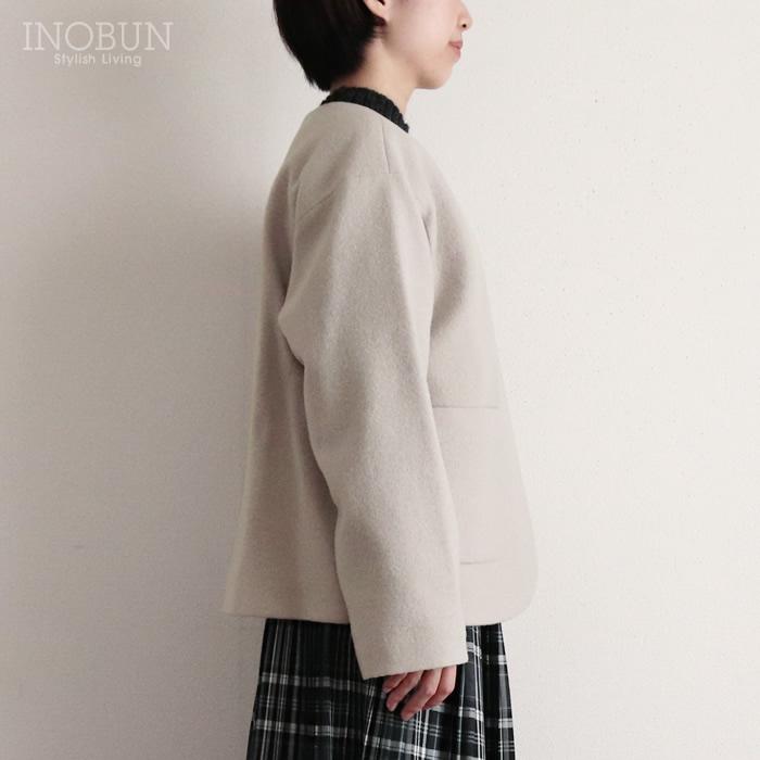 ジャケット Vent d'ouset イノブン別注 裏リバティウールジャケット オフ 38サイズ ヴァンドウェスト ハーフコート セール SALE |  | 02