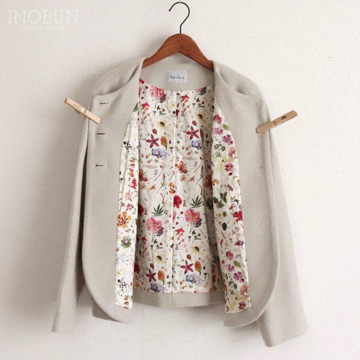 ジャケット Vent d'ouset イノブン別注 裏リバティウールジャケット オフ 38サイズ ヴァンドウェスト ハーフコート セール SALE |  | 05