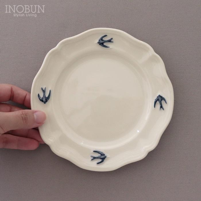 スタジオエム アーリーバード ラウンドプレート S 15cm 日本製 青い鳥 食器 新生活 |  | 08