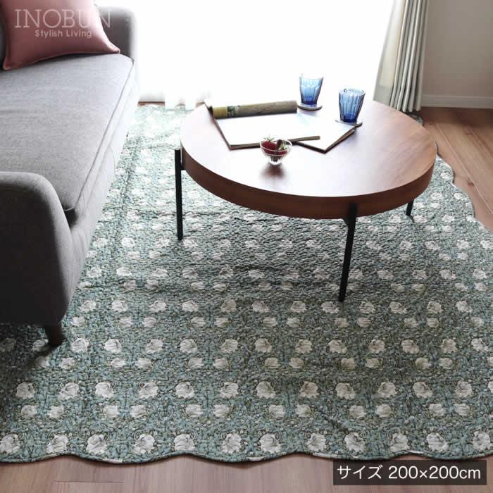 マルチカバー 限定価格 キルト クラシカルフラワー 200 × 200cm ソファ