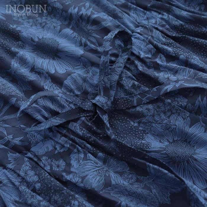 ワンピース イノブン別注 Michel Beaudouin リバティ クルーネックワンピース ブルー系 五分袖 Swim Dunclare/VE サイズ1 ミシェルボードワン |  | 12