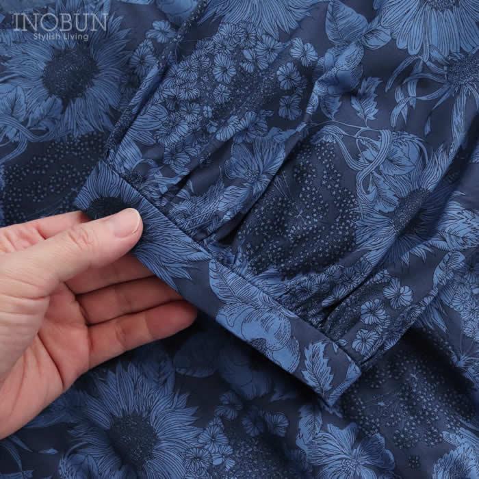 ワンピース イノブン別注 Michel Beaudouin リバティ クルーネックワンピース ブルー系 五分袖 Swim Dunclare/VE サイズ1 ミシェルボードワン |  | 09