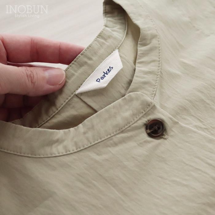 Parkes C/N高密度クロス ドロップショルダーワンピースコート ライトカーキ セール |  | 12