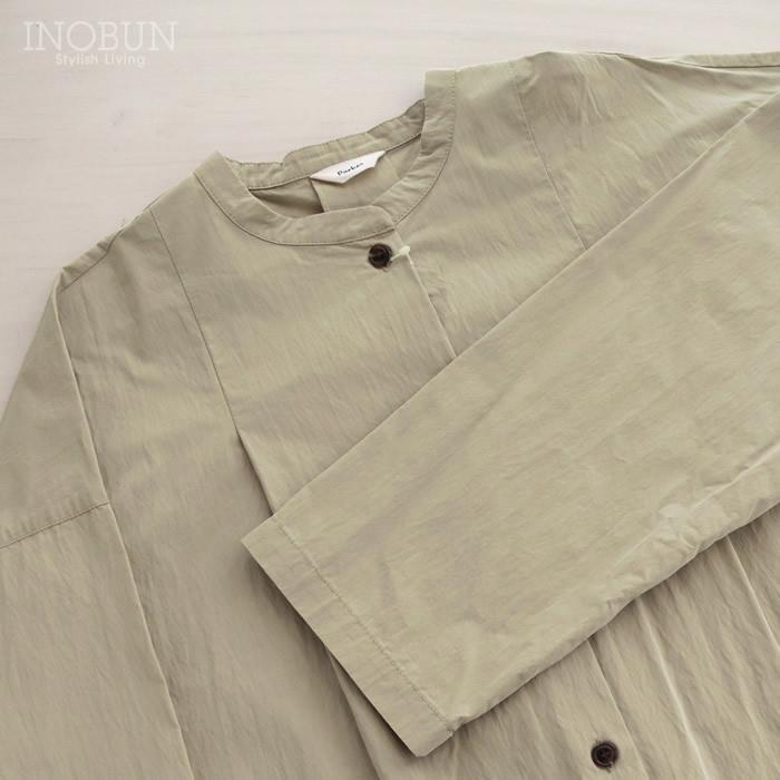 Parkes C/N高密度クロス ドロップショルダーワンピースコート ライトカーキ セール |  | 07