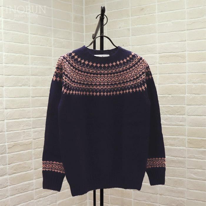 ニット Harley of Scotland フェアアイルセーター ネイビー系 ハーレーオブスコットランド ニット L3170/7 セール |  | 03