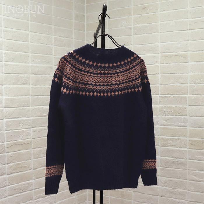 ニット Harley of Scotland フェアアイルセーター ネイビー系 ハーレーオブスコットランド ニット L3170/7 セール |  | 04