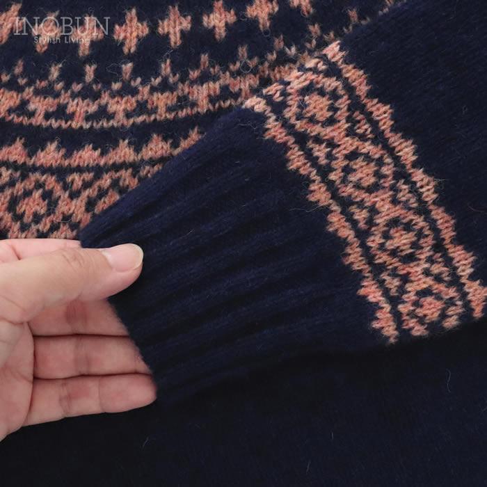 ニット Harley of Scotland フェアアイルセーター ネイビー系 ハーレーオブスコットランド ニット L3170/7 セール |  | 08