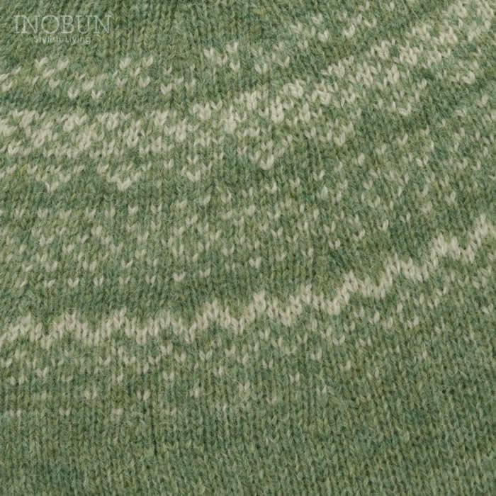 ハーレーオブスコットランド フェアアイルセーター ニット L5113/7 Vanilla/Sage グリーン系 セール |  | 02