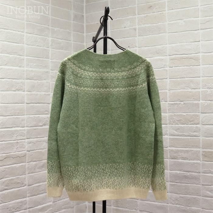 ハーレーオブスコットランド フェアアイルセーター ニット L5113/7 Vanilla/Sage グリーン系 セール |  | 04