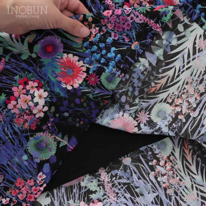 スカート イノブン別注 Vent d'ouest リバティ ティアードロングスカート Tresco/EE  38サイズ 花柄 ブラック系 |  | 06