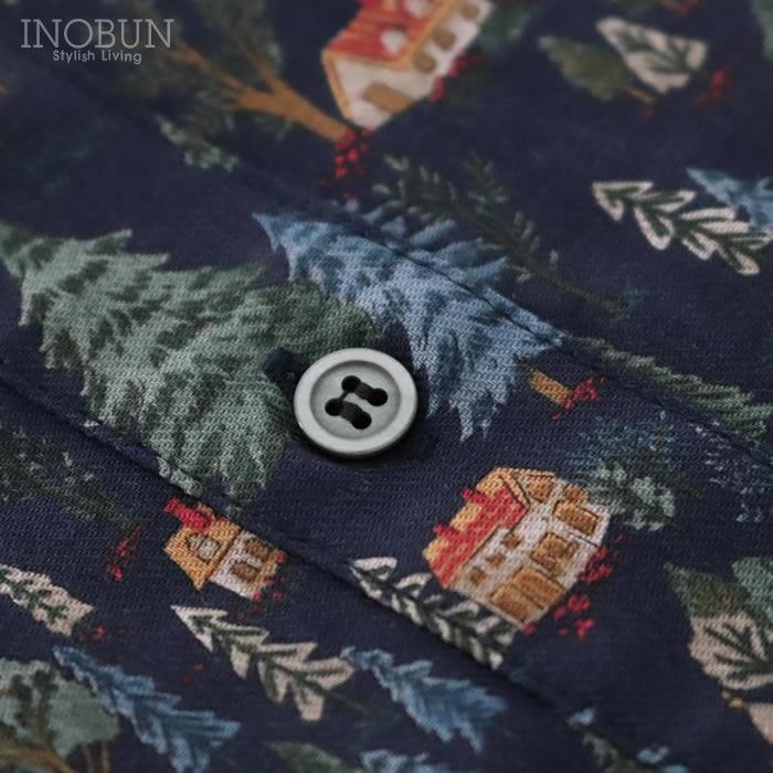 Parkes バンドカラーシャツワンピース 30ビエラ 森の中の家 ネイビー セール |  | 12