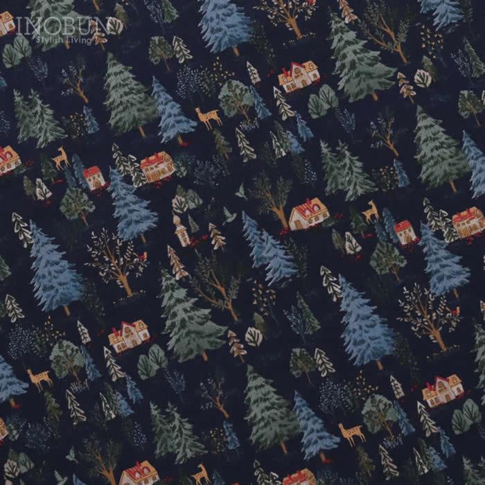 Parkes バンドカラーシャツワンピース 30ビエラ 森の中の家 ネイビー セール |  | 02