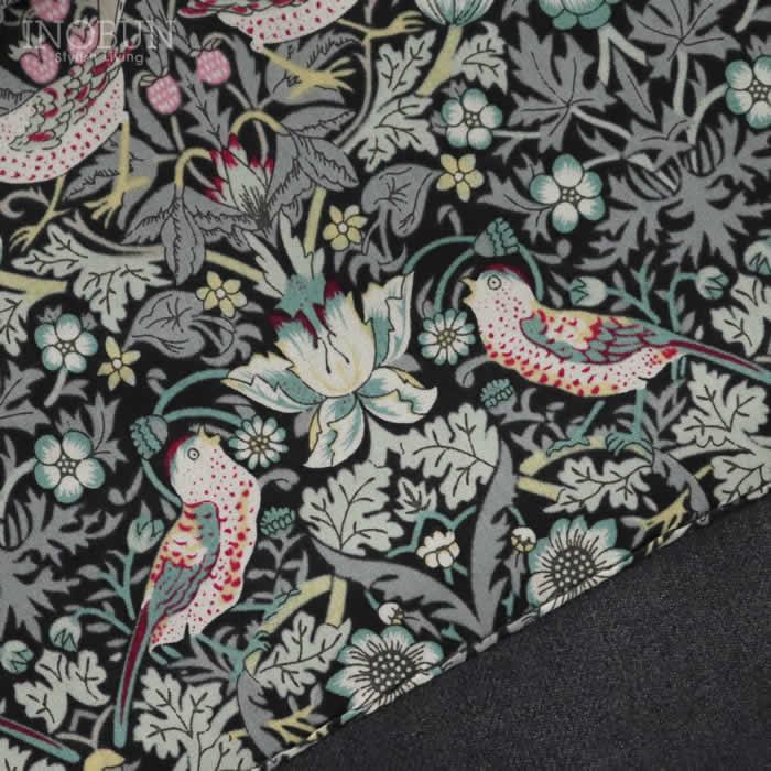 J.Sloane リバティ ショールカラーワンピース ポリエステルリノン Strawberry Thief/LE ストロベリー・シーフ Mサイズ LIBERTY グレー セール |  | 02