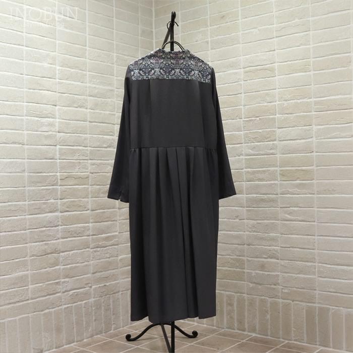 J.Sloane リバティ ショールカラーワンピース ポリエステルリノン Strawberry Thief/LE ストロベリー・シーフ Mサイズ LIBERTY グレー セール |  | 04