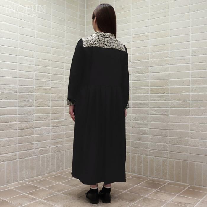 J.Sloane LIBERTY ショールカラーワンピース ポリエステルリノン Mortimer/ZE ブラック系 セール |  | 06