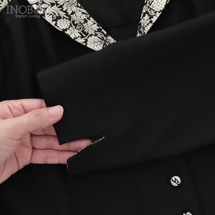 J.Sloane LIBERTY ショールカラーワンピース ポリエステルリノン Mortimer/ZE ブラック系 セール |  | 08