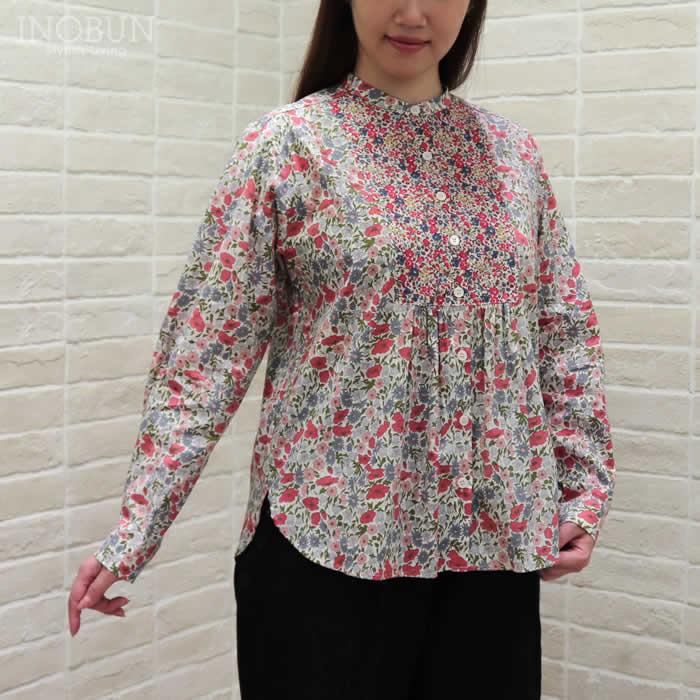 Vent d'ouest LIBERTY配色ブラウス POPPY&DAISY レッド系 セール |  | 01