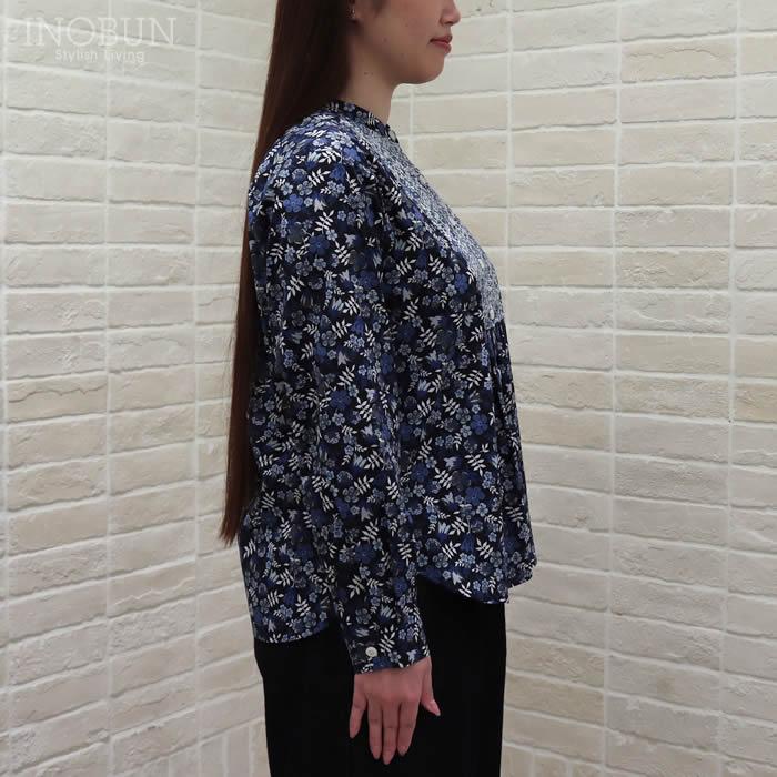 Vent d'ouest LIBERTY配色ブラウス EDENHAM ネイビー系 セール |  | 05