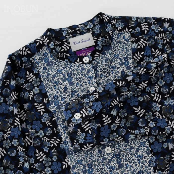 Vent d'ouest LIBERTY配色ブラウス EDENHAM ネイビー系 セール |  | 07