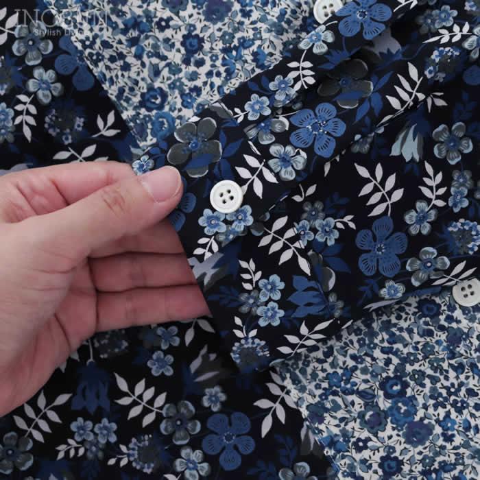 Vent d'ouest LIBERTY配色ブラウス EDENHAM ネイビー系 セール |  | 08