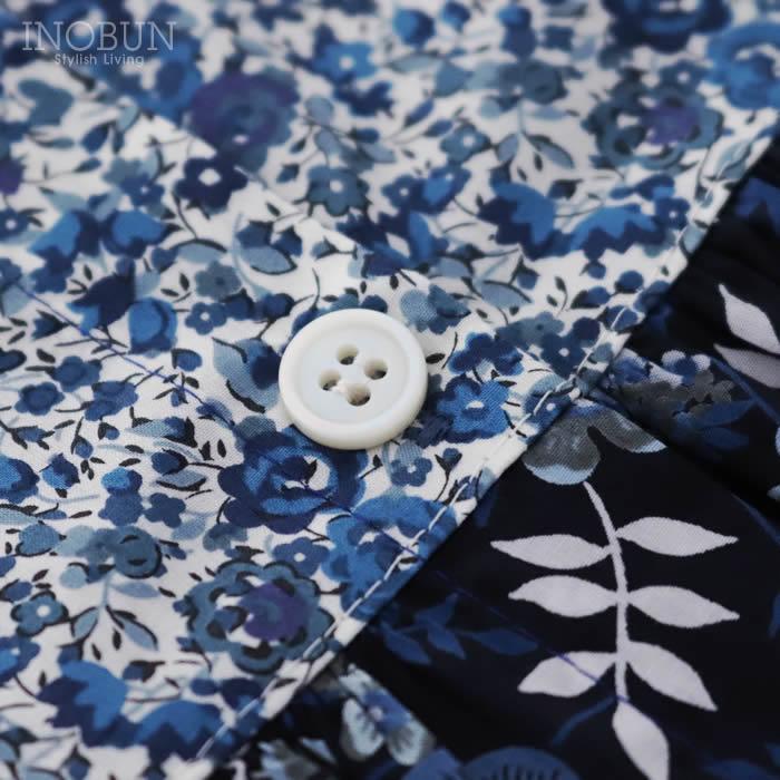 Vent d'ouest LIBERTY配色ブラウス EDENHAM ネイビー系 セール |  | 09