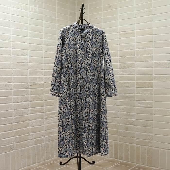 ワンピース J.Sloane リバティ スタンドカラーAラインワンピース