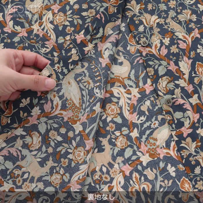 Parkes LIBERTY 共布リボン付きAラインワンピース Joan/25AU |  | 10