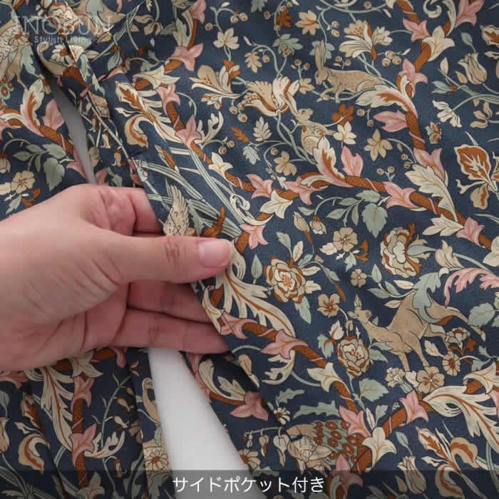 Parkes LIBERTY 共布リボン付きAラインワンピース Joan/25AU |  | 11