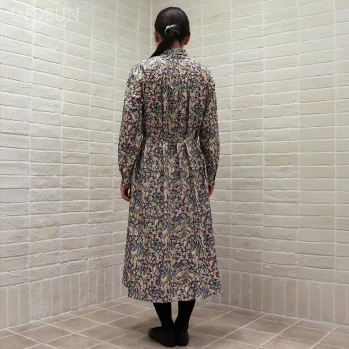 Parkes LIBERTY 共布リボン付きAラインワンピース Joan/25AU |  | 06