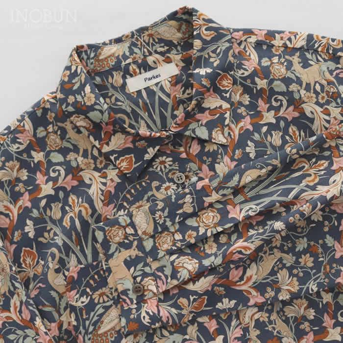 Parkes LIBERTY 共布リボン付きAラインワンピース Joan/25AU |  | 08