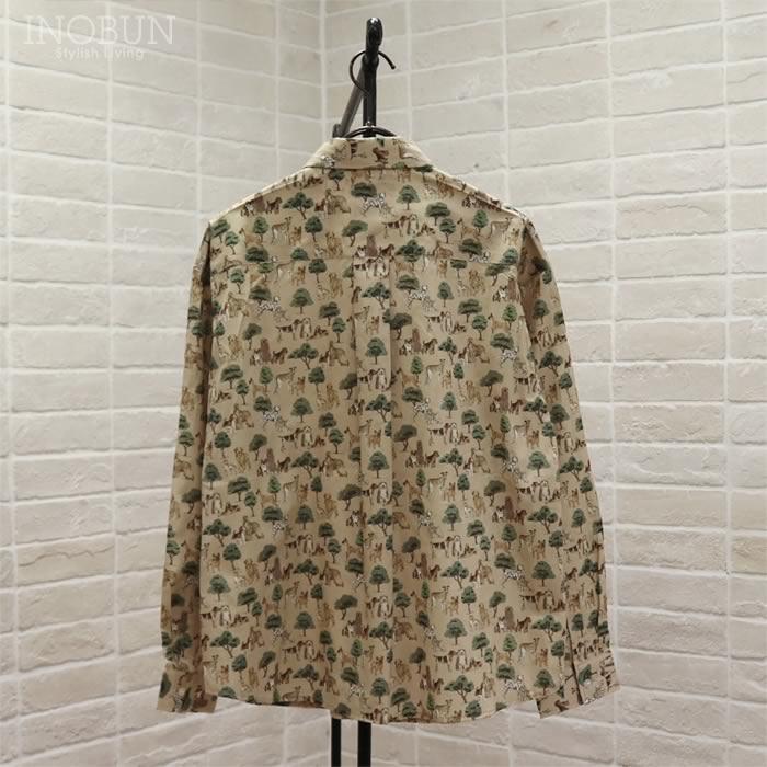 Parkes リバティ レギュラーカラードロップショルダーシャツ ブラウス HYDE PARK HOUNDS/D/63 |  | 04